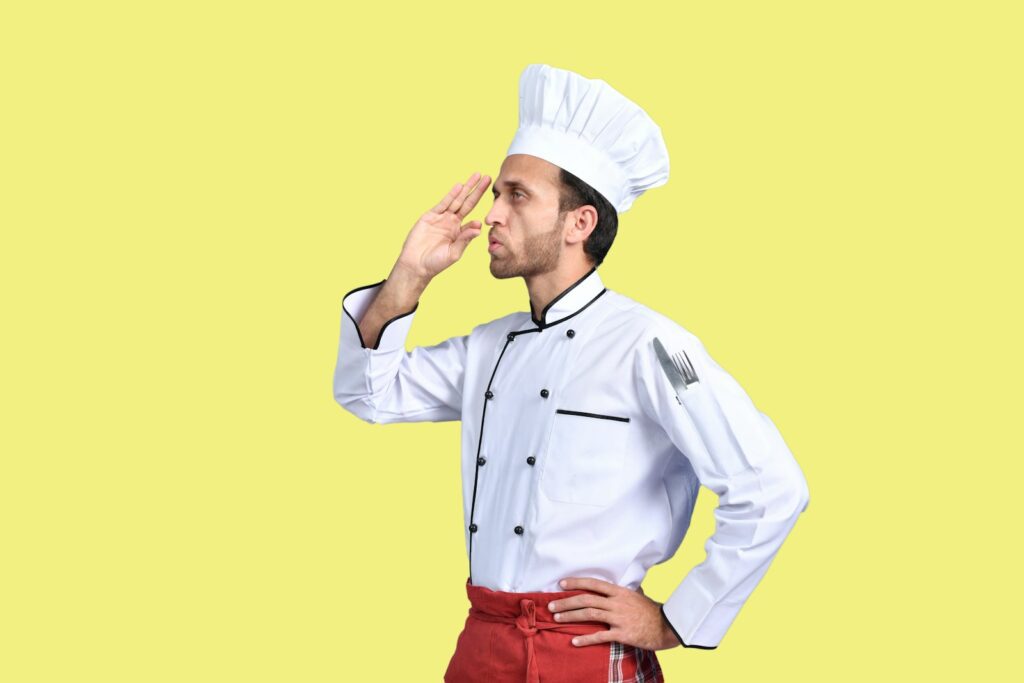 chef pensando que elegir para el ceviche